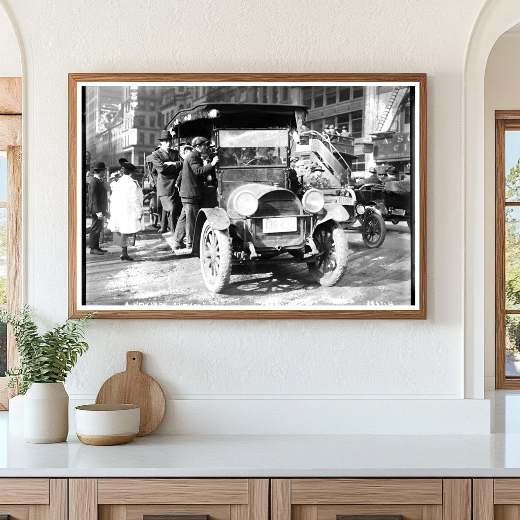 Vintage New York Jitney: Early 20th Century Transit