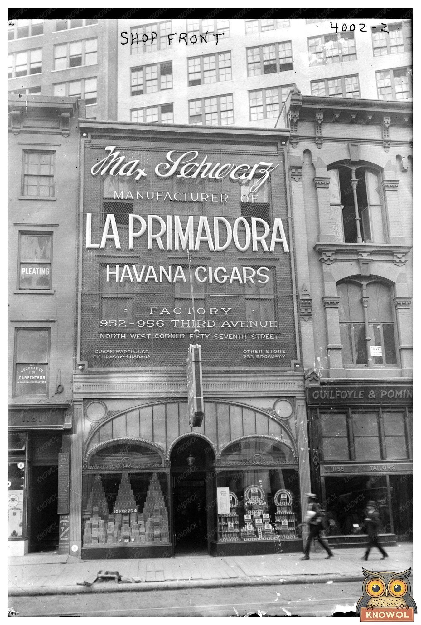 1915 Vintage Shop Front - A Glimpse of Early Commerce