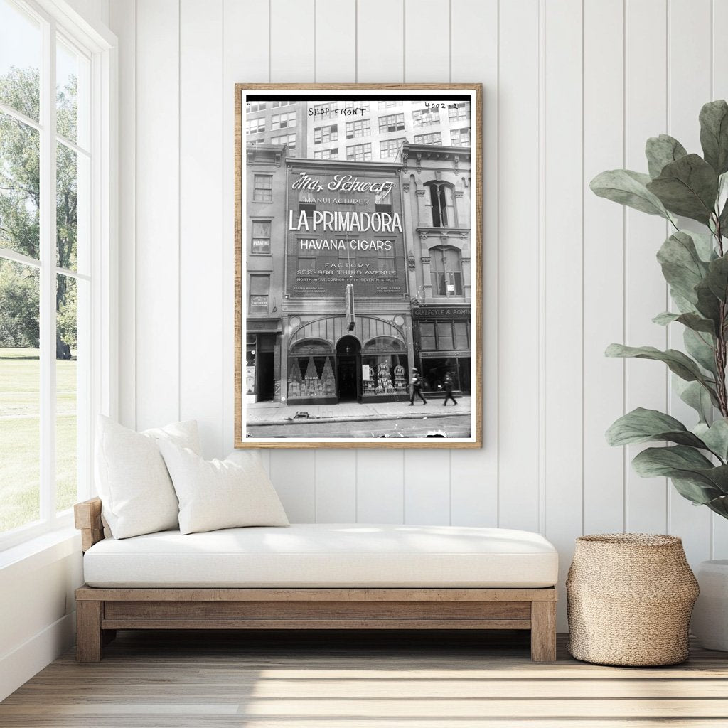 1915 Vintage Shop Front - A Glimpse of Early Commerce