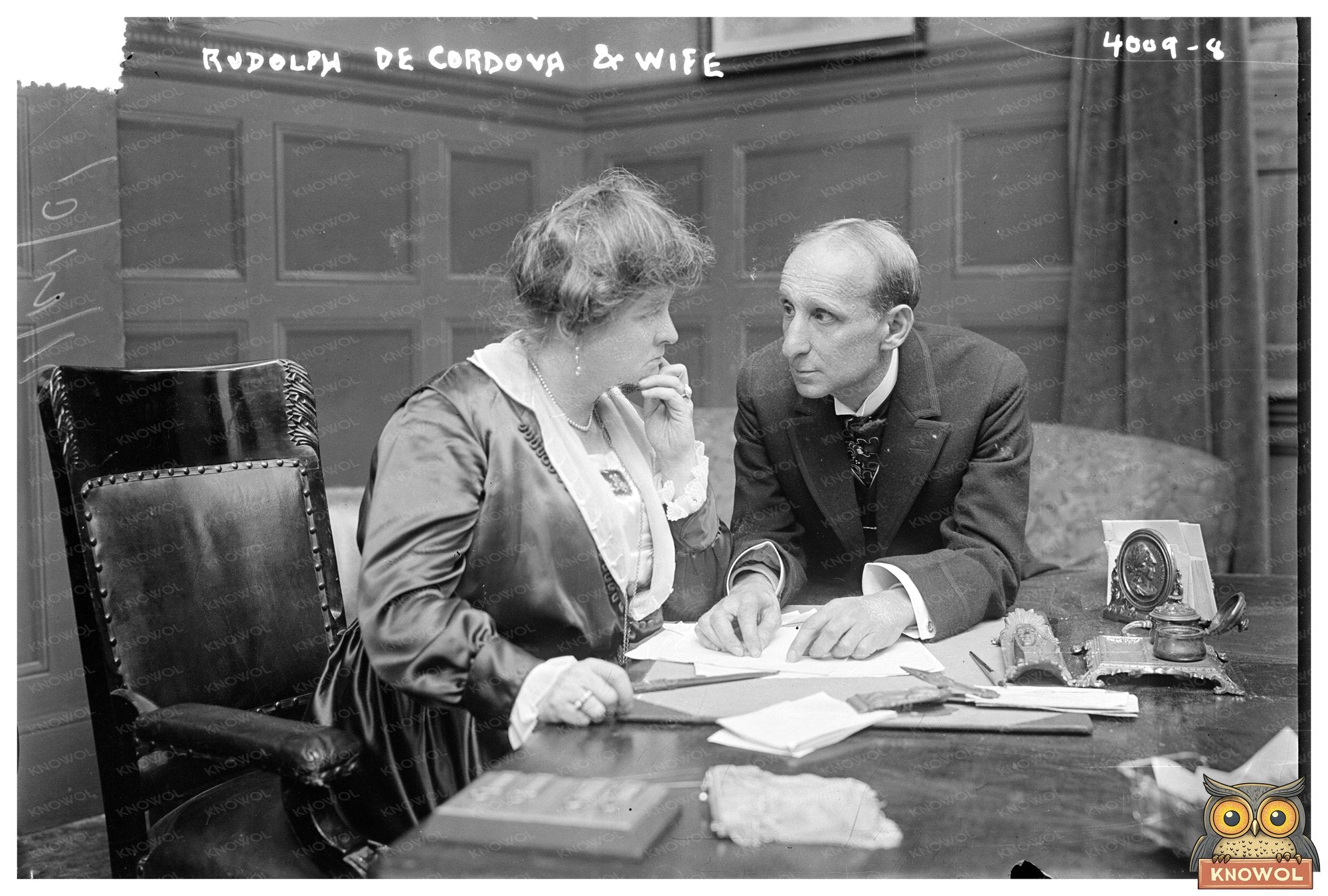 Elegant Couple Portrait from October 1916 Era
