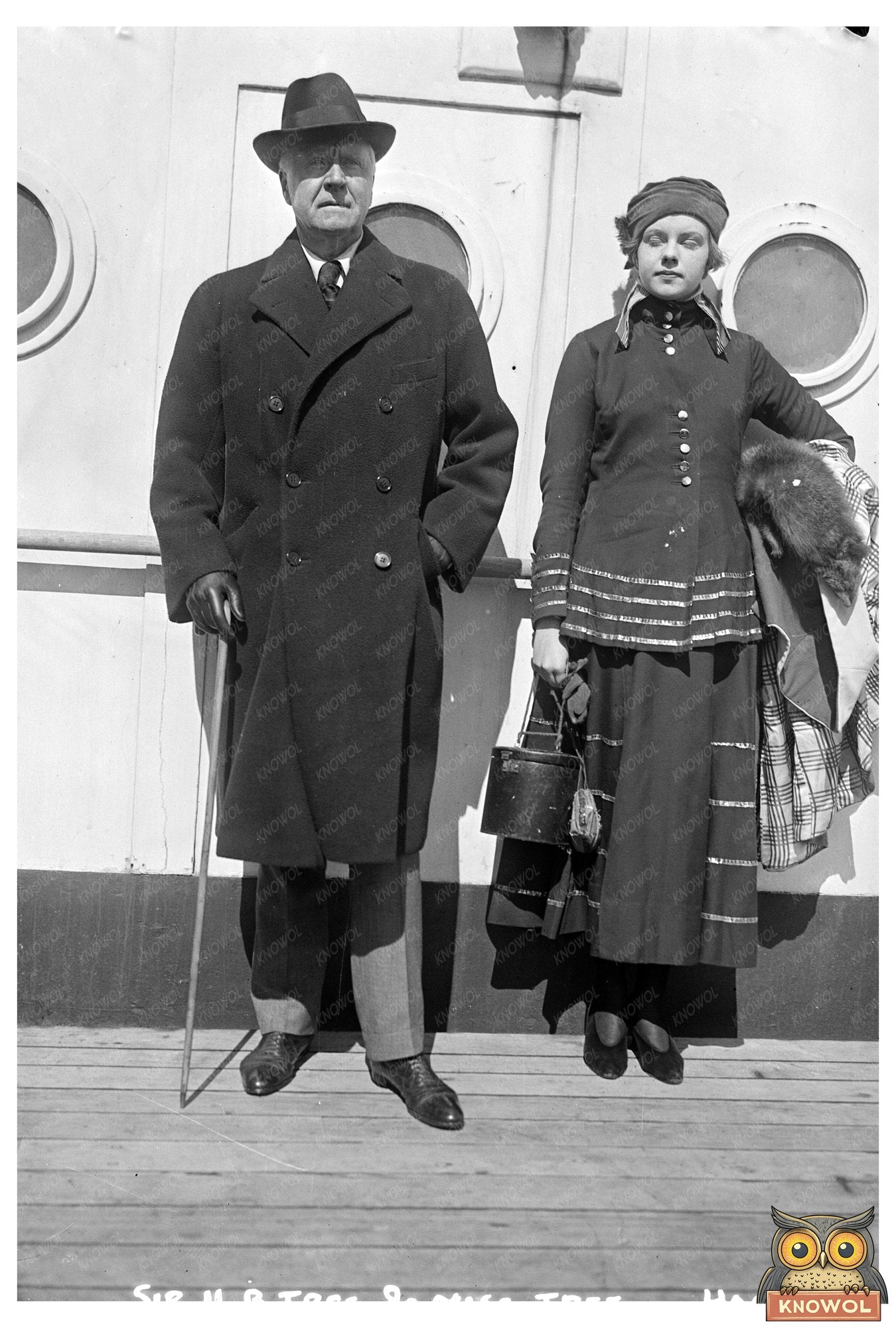 1916 Portrait of Sir H.B. Tree with Daughter