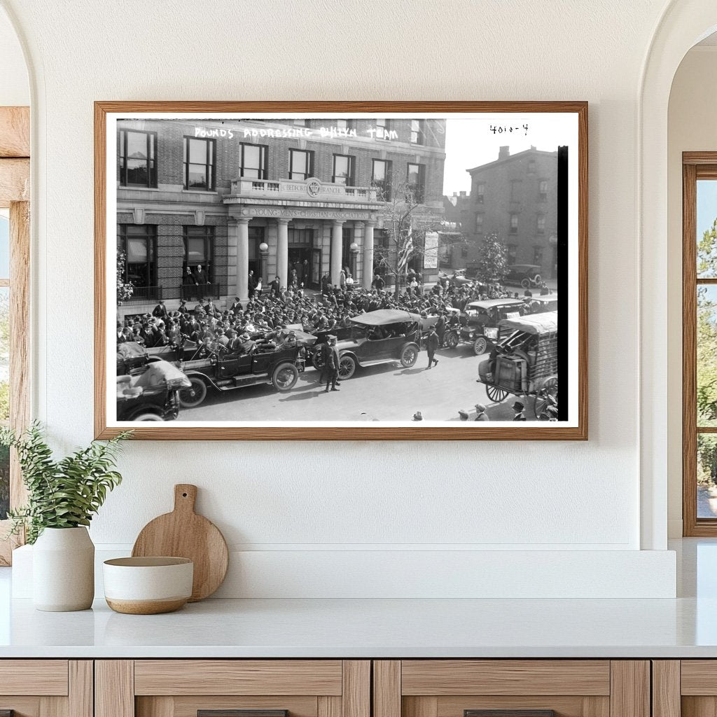 1916 Brooklyn Tip-Tops Team Meeting Moment