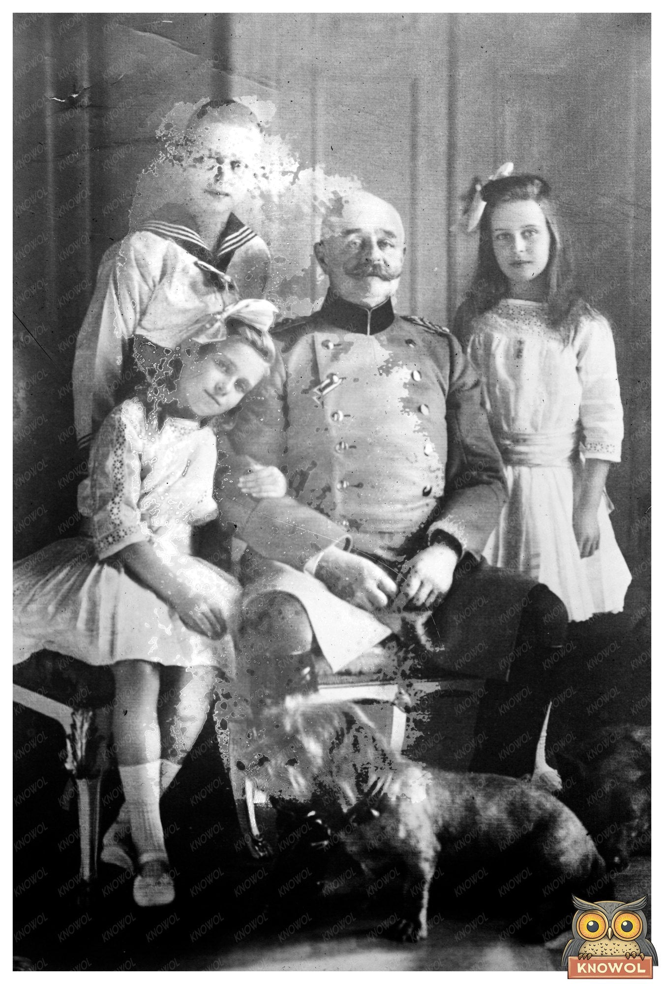 Grand Duke Oldenburg with His Cherished Children, 1910