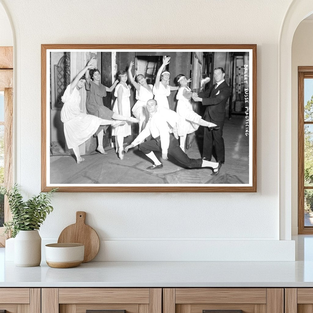 Grace in Motion: Ballet Russe Rehearsal, 1915-1920