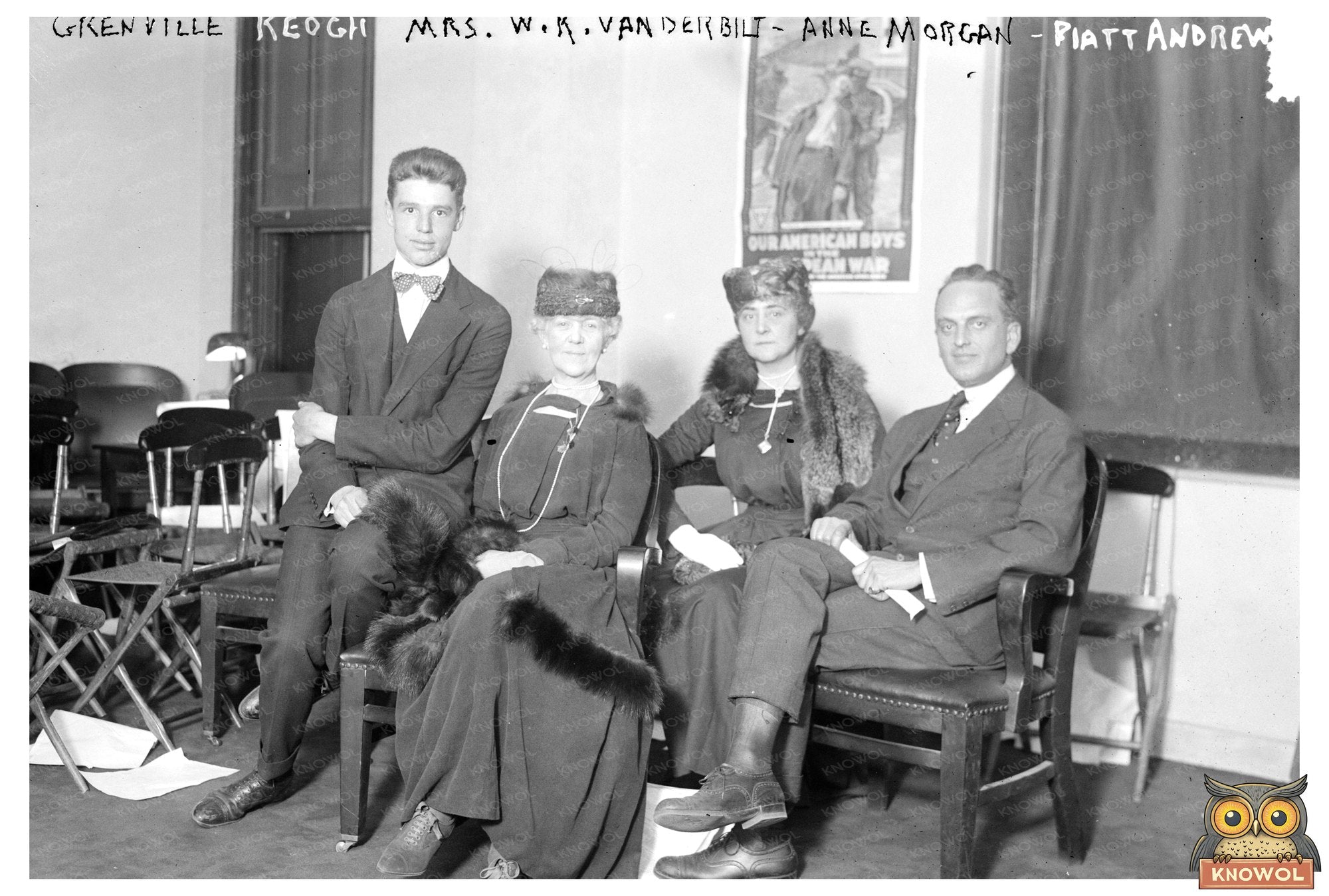 Elegant Gathering of Early 20th Century Socialites