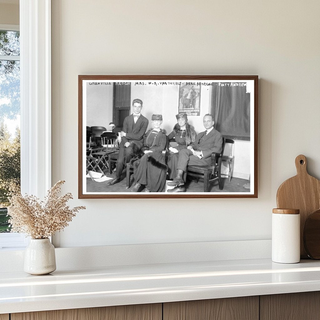 Elegant Gathering of Early 20th Century Socialites