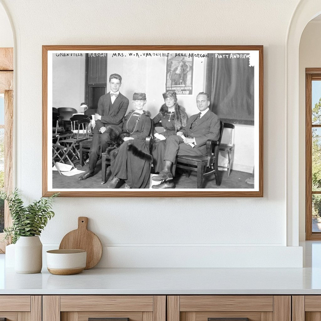 Elegant Gathering of Early 20th Century Socialites