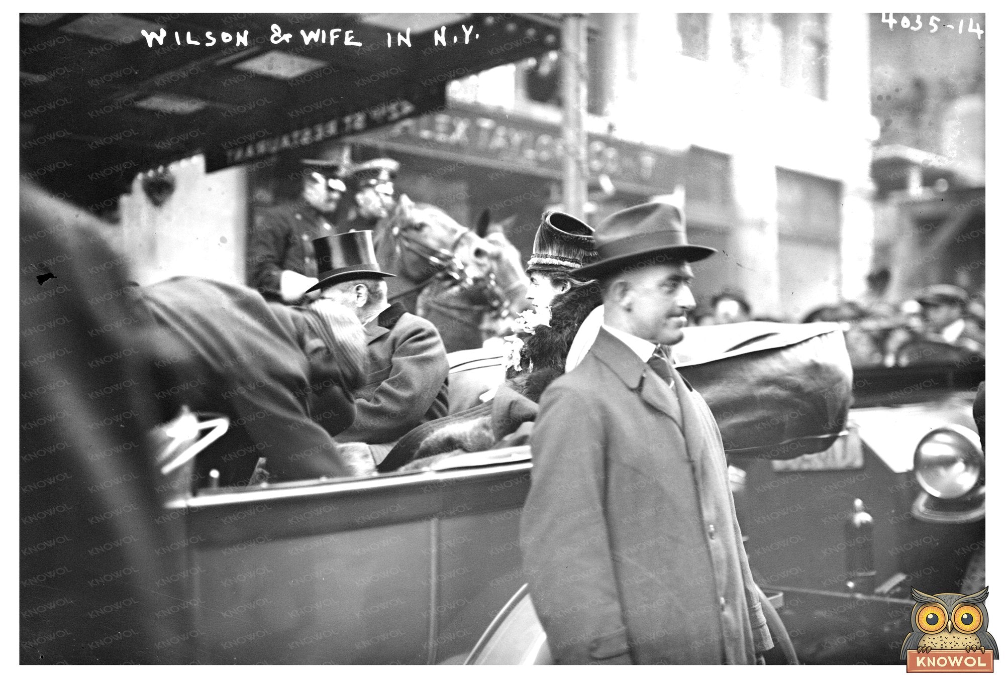 Woodrow & Edith Wilson in NYC, 1915-1920