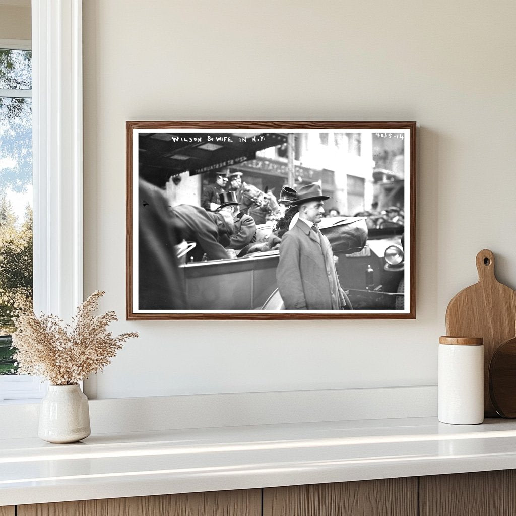 Woodrow & Edith Wilson in NYC, 1915-1920