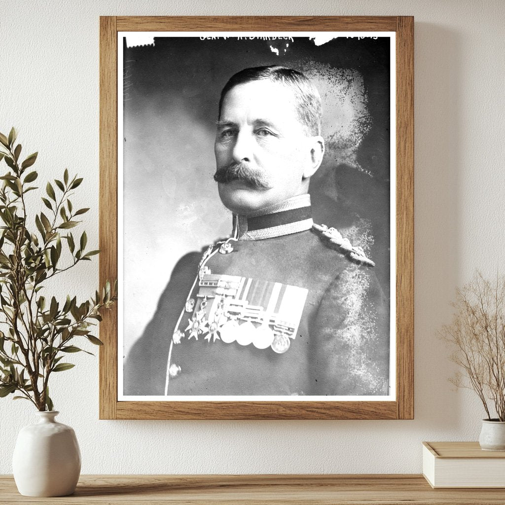Historic Gen. W.H. Birkbeck Print, Vintage Art