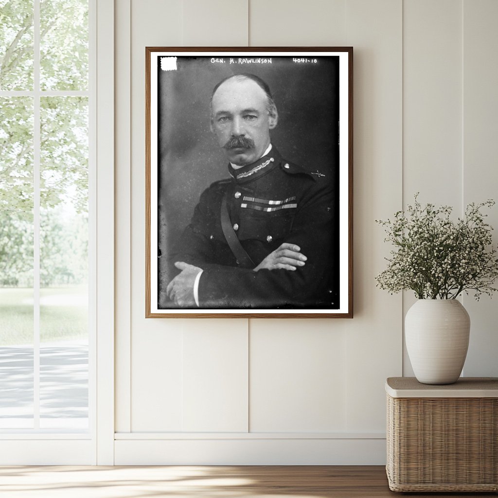 Historic Gen. H. Rawlinson Print, Vintage Art