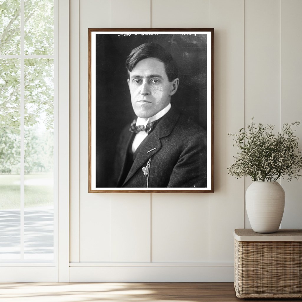 Historic Josiah O. Wolcott Print, Vintage Art