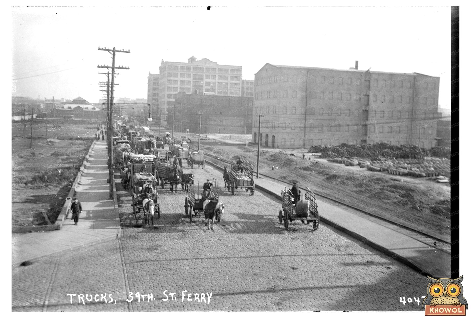 Vintage 1915-1920: 39th St. Ferry Trucking Hub