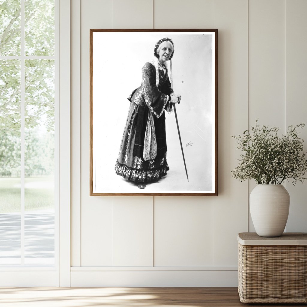 Historic Mrs. Mary Davis Print, Vintage Art