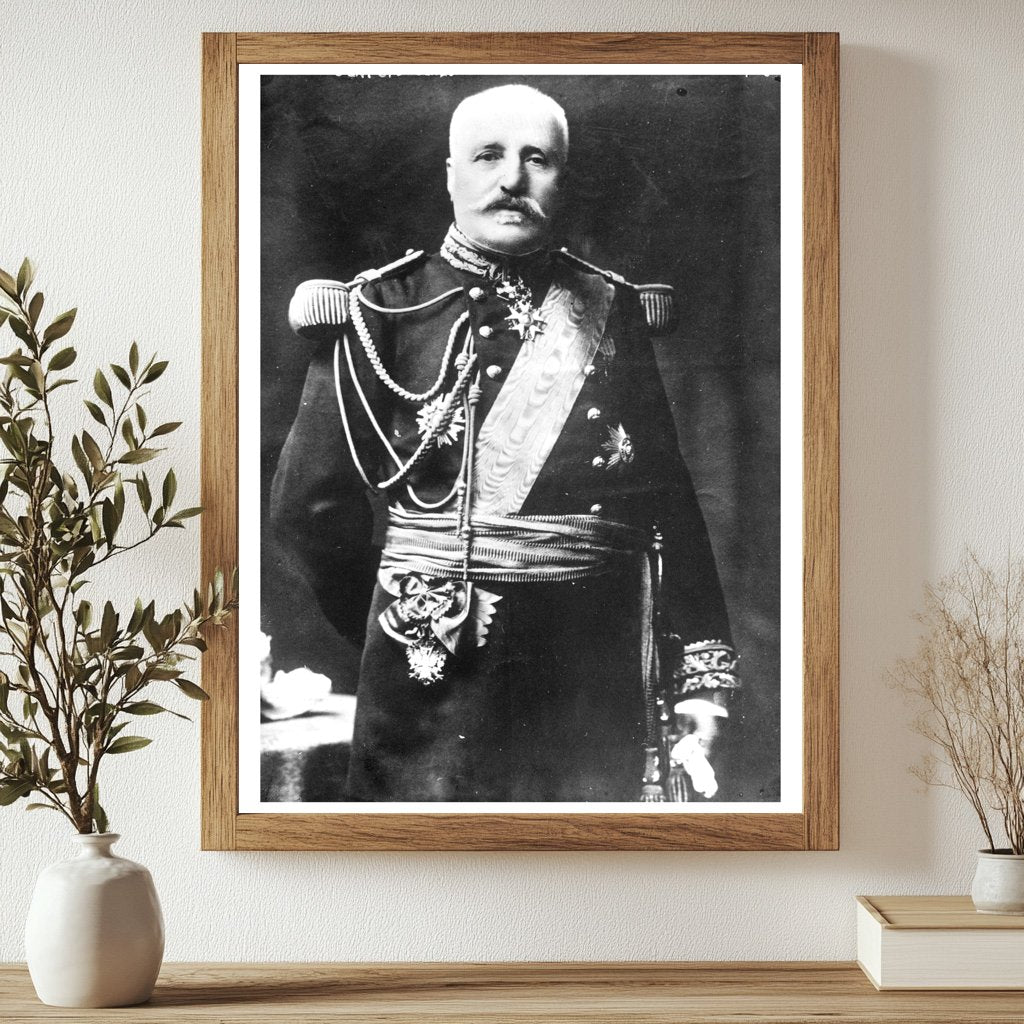 Historic Gen. Castelnau Print, Vintage Art