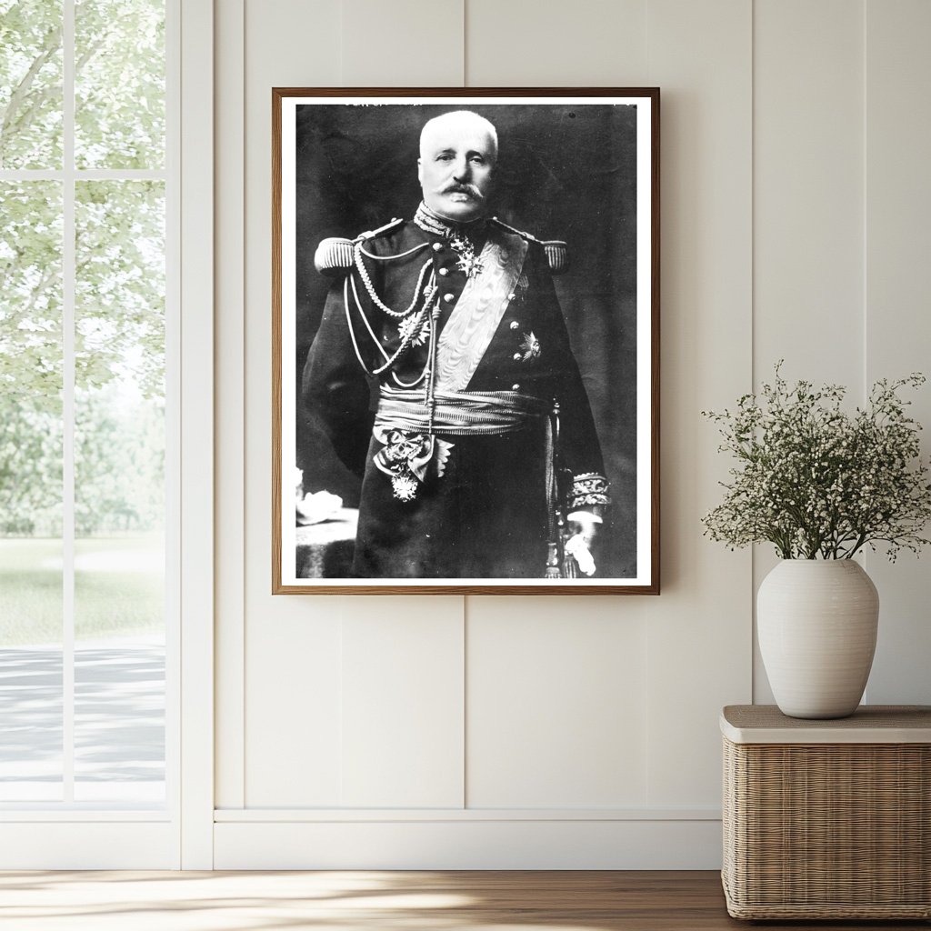 Historic Gen. Castelnau Print, Vintage Art