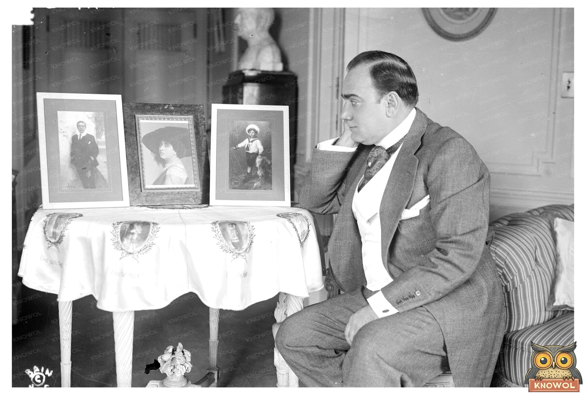 Timeless Portrait of Legendary Tenor Enrico Caruso