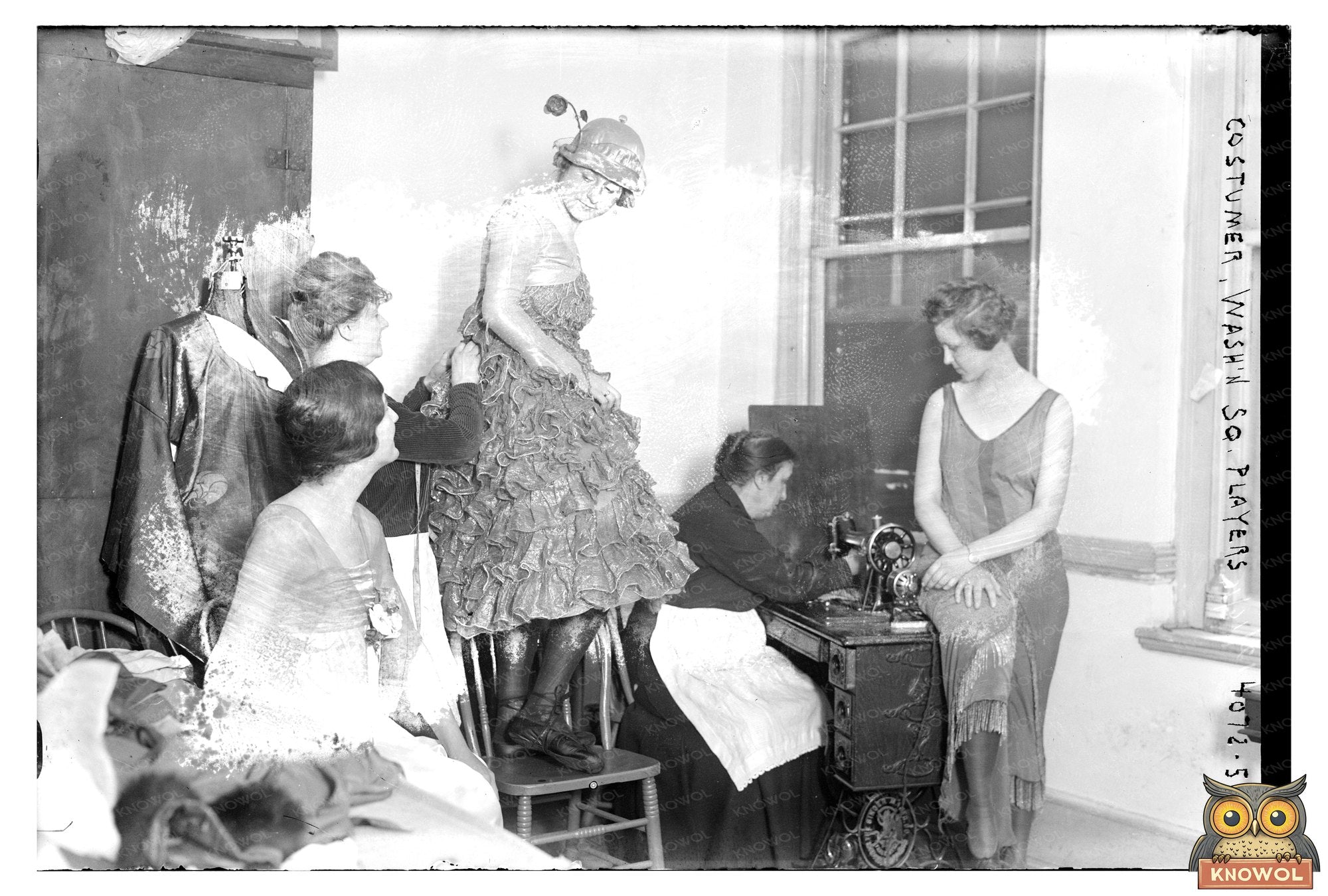1916 Vintage Photo of Washington Square Theater Costumer