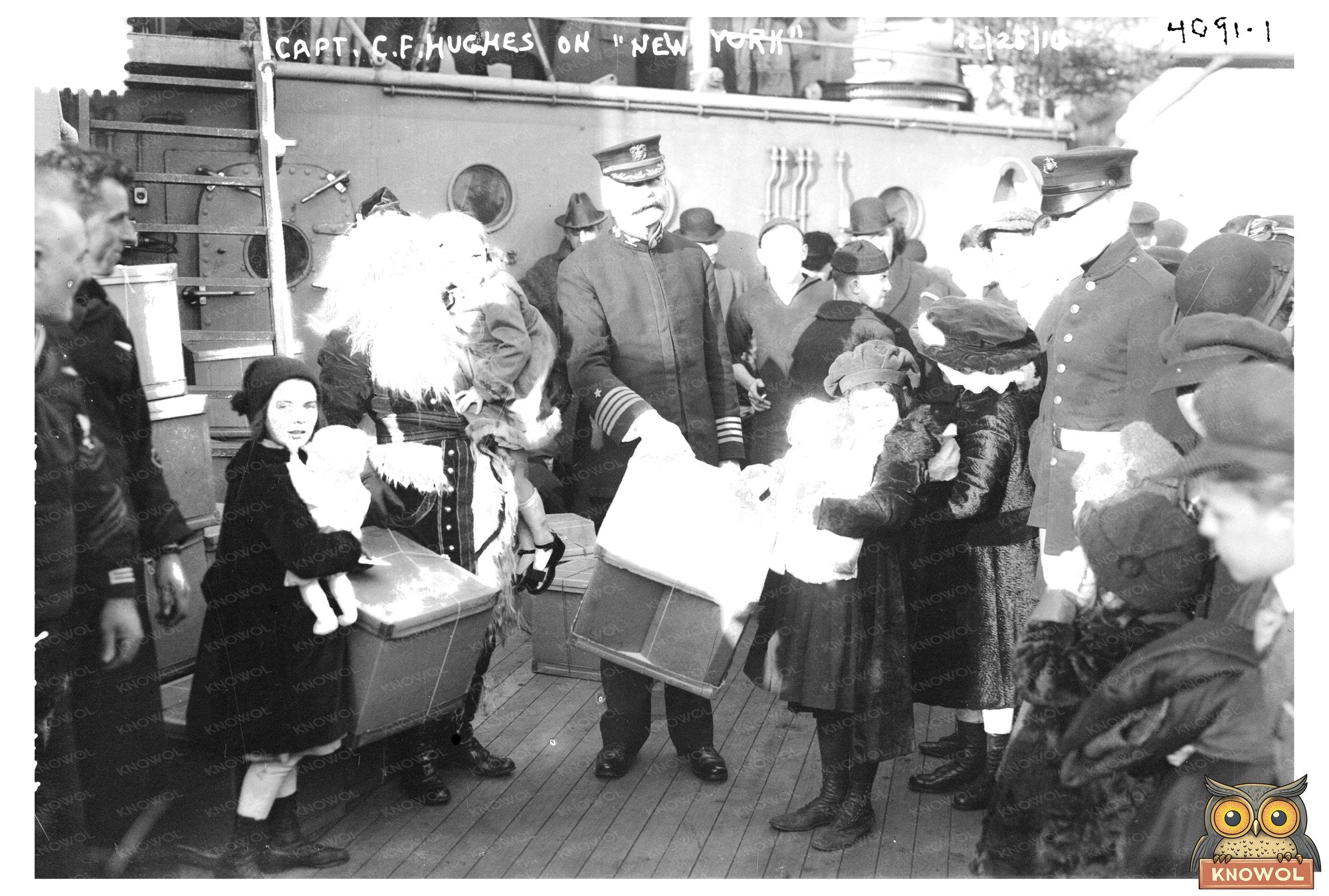 Holiday Snapshot of a Captain in New York, 1916
