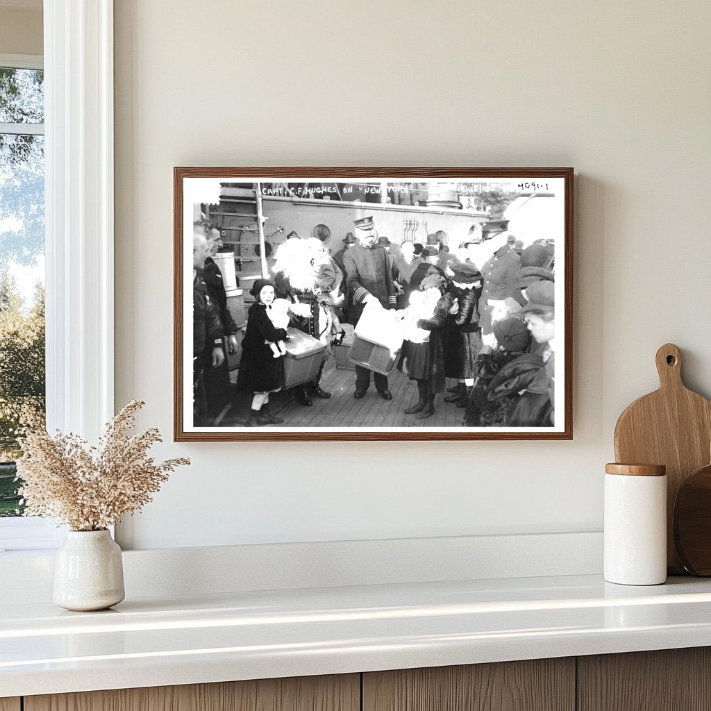 Holiday Snapshot of a Captain in New York, 1916