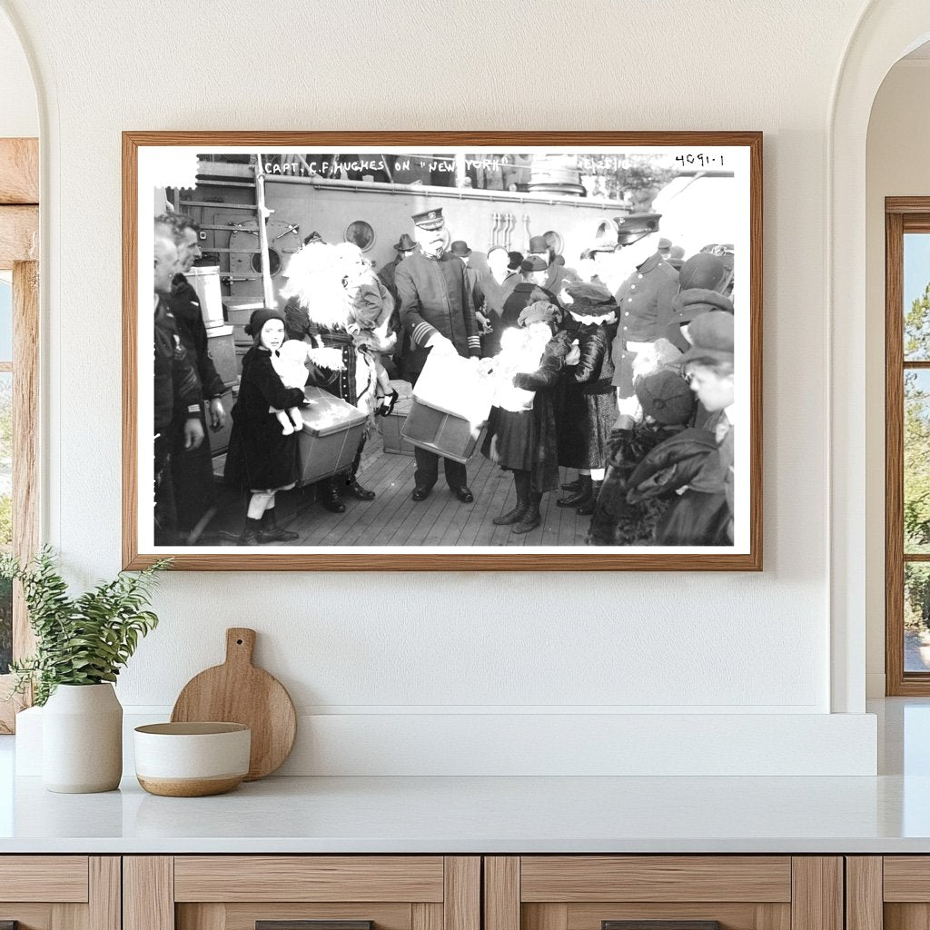 Holiday Snapshot of a Captain in New York, 1916