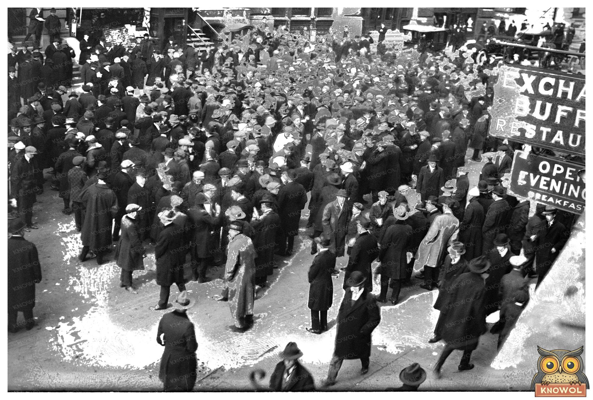 Vibrant Curb Market Scene in Early 20th Century NYC