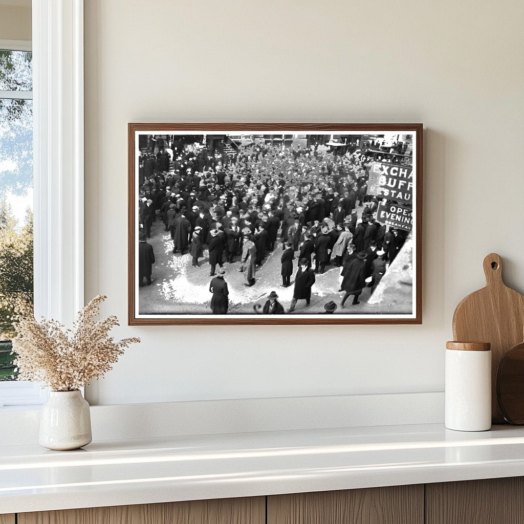 Vibrant Curb Market Scene in Early 20th Century NYC