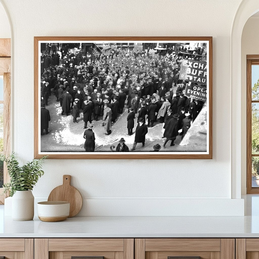 Vibrant Curb Market Scene in Early 20th Century NYC