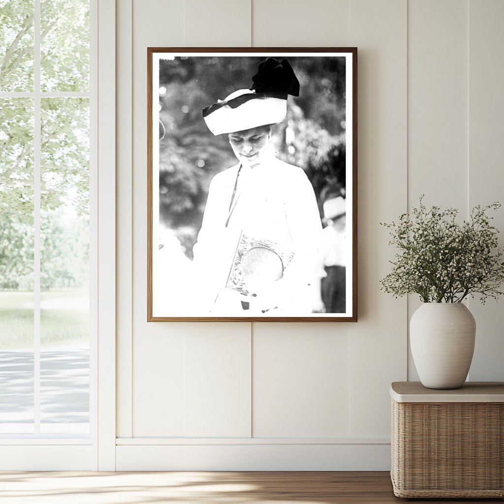 Historic Mrs. A. McKinney Print, Vintage Art