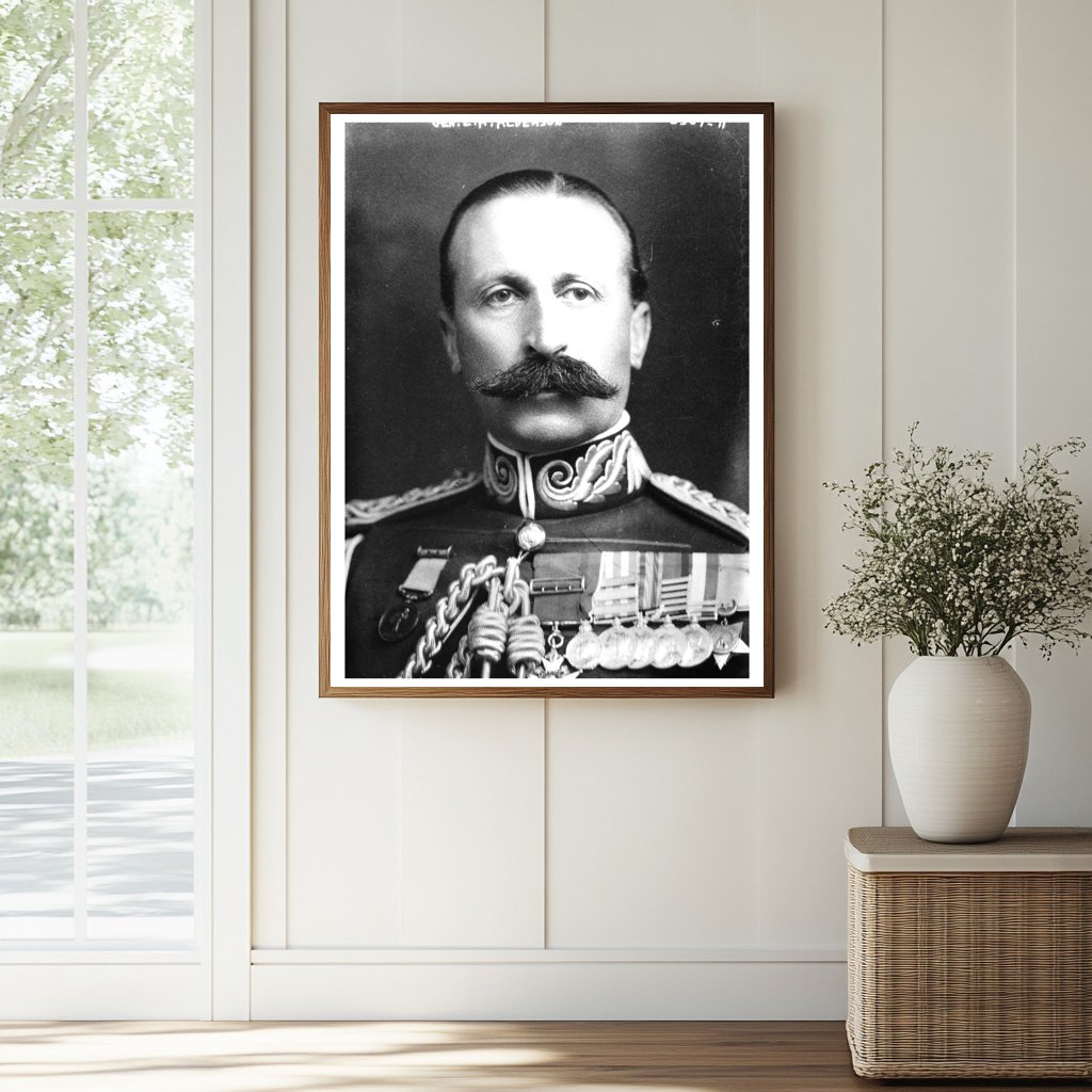 Historic Gen. E.A. Alderson Print, Vintage Art
