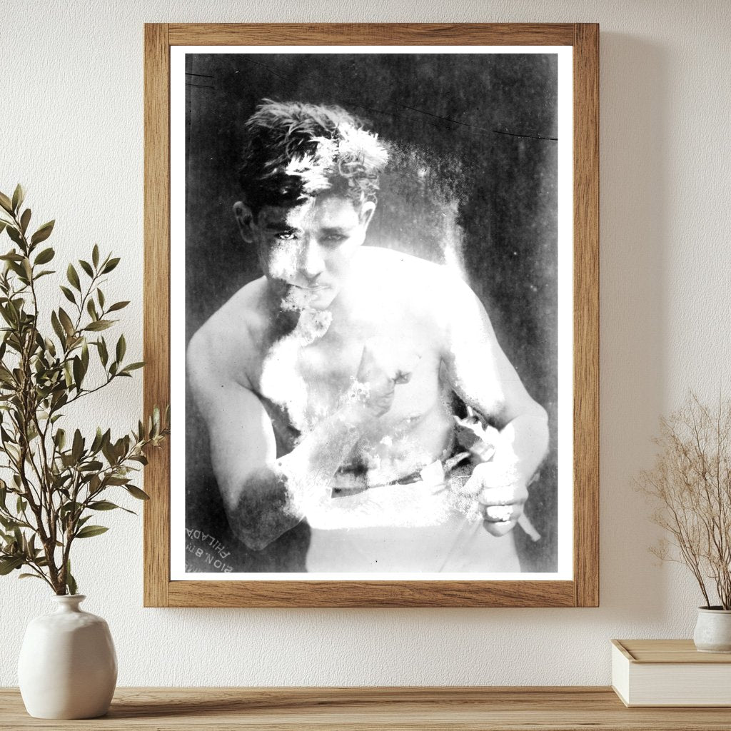 Historic Harry Tracy (boxer) Print, Vintage Art