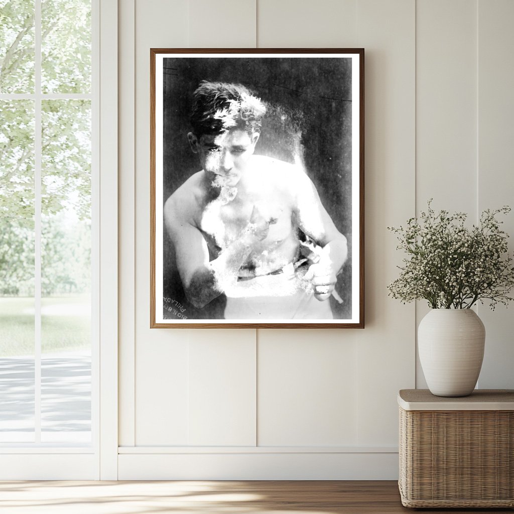 Historic Harry Tracy (boxer) Print, Vintage Art