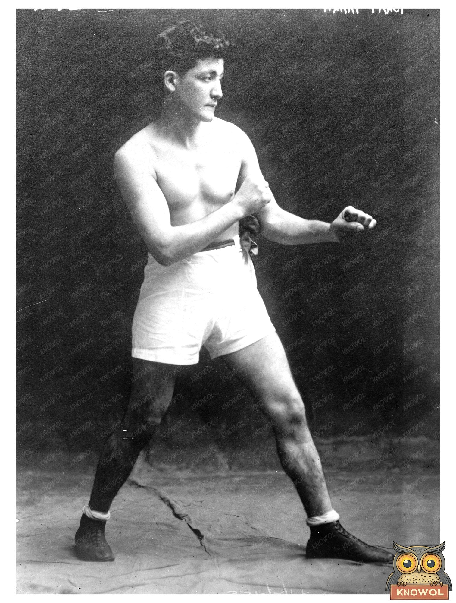 Historic Harry Tracy (boxer) Print, Vintage Art