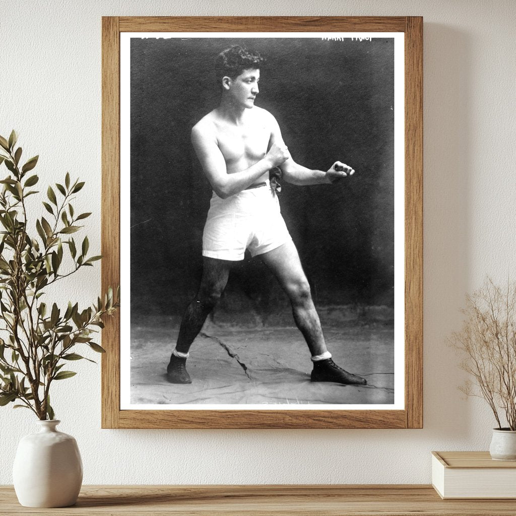 Historic Harry Tracy (boxer) Print, Vintage Art