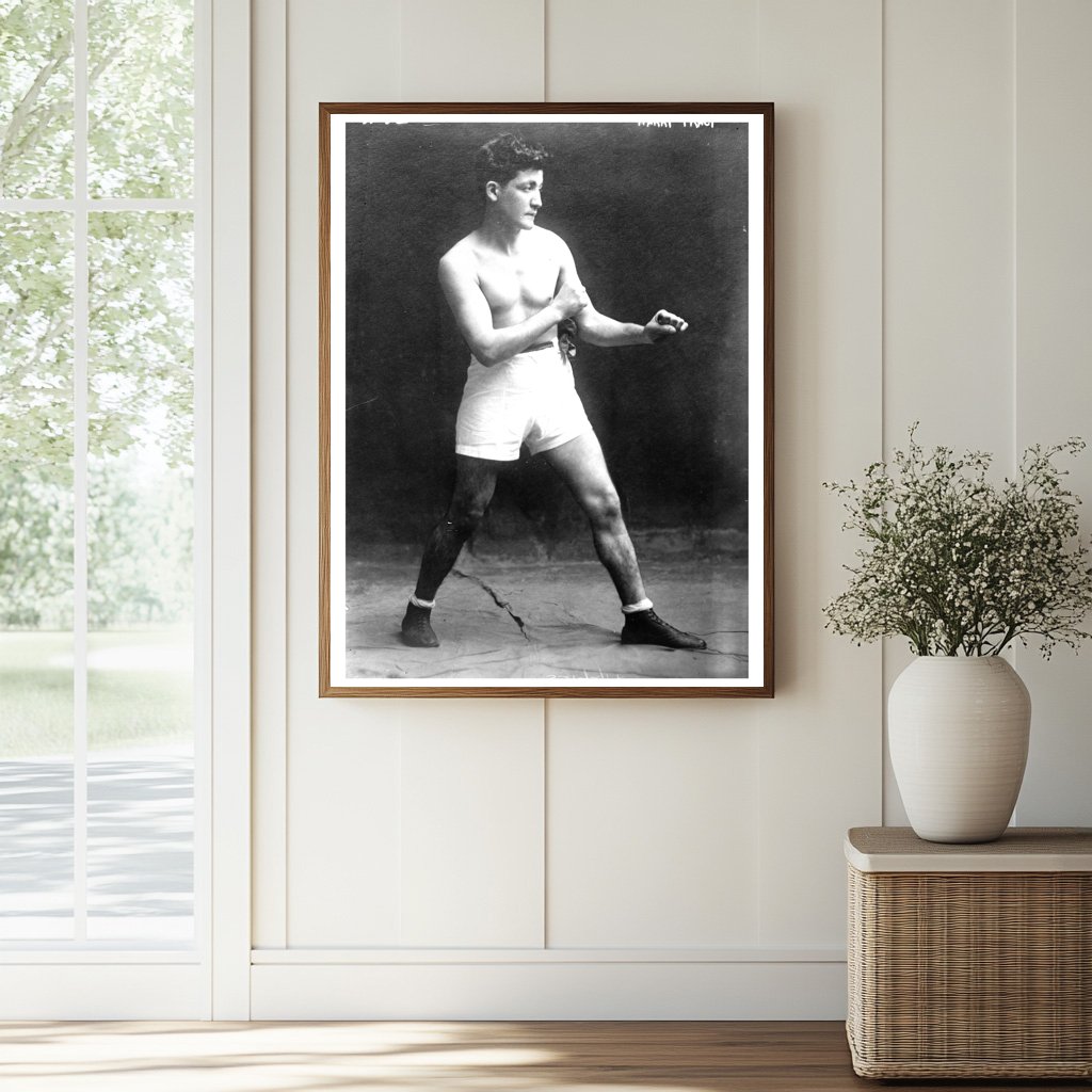 Historic Harry Tracy (boxer) Print, Vintage Art
