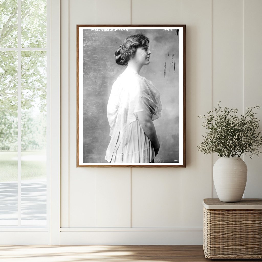 Historic Mrs. Chas. H. Dillon Print, Vintage Art