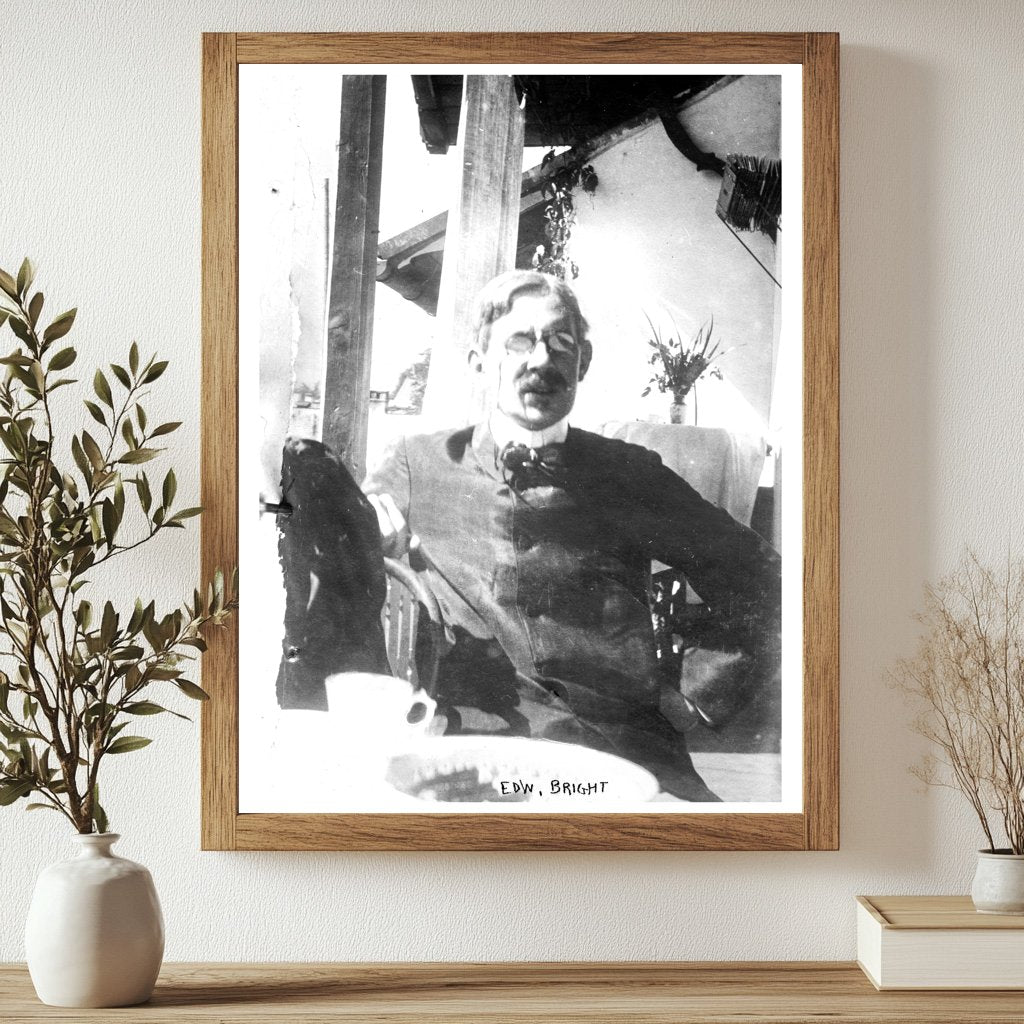 Historic Edw. Bright Print, Vintage Art