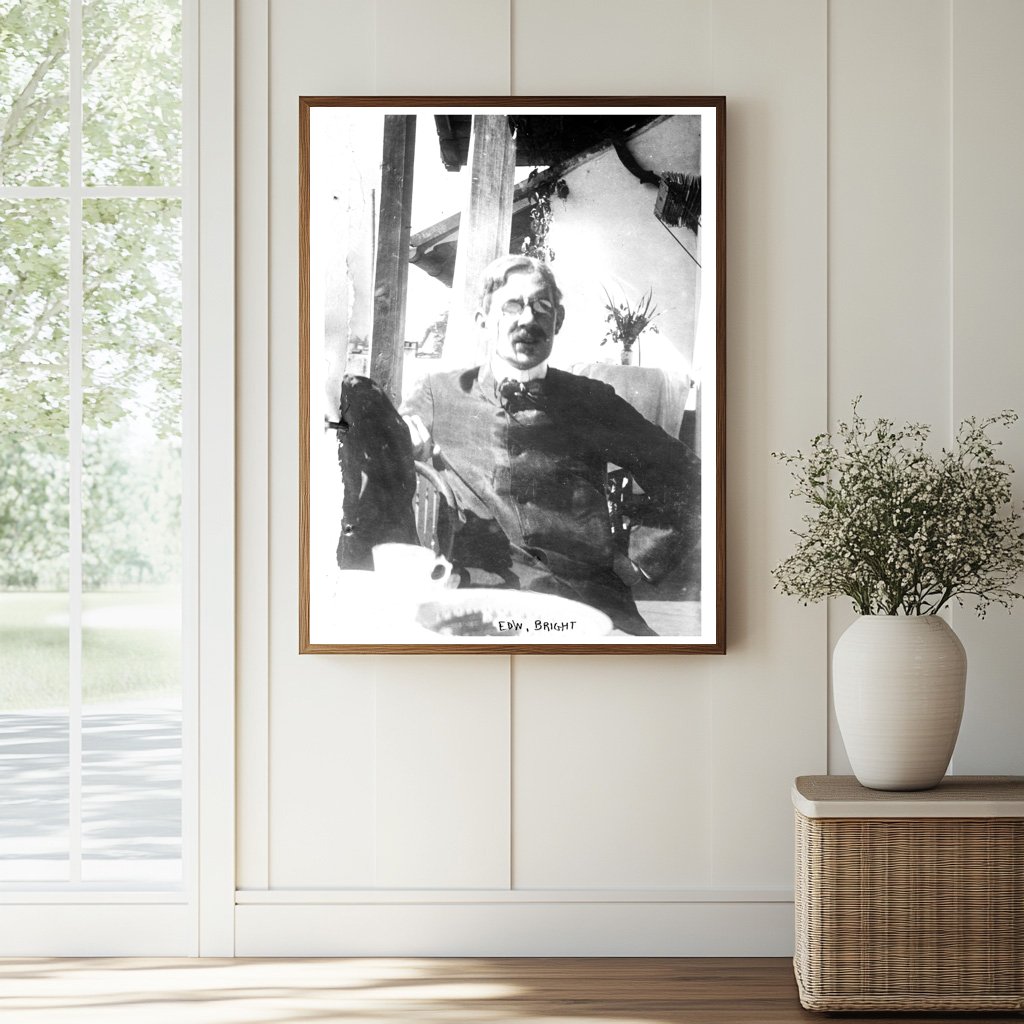 Historic Edw. Bright Print, Vintage Art