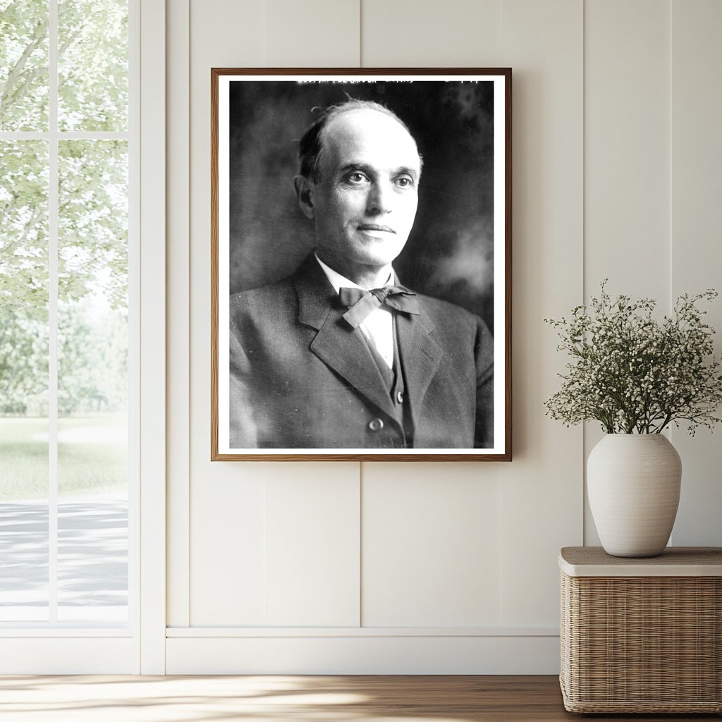 Historic Gov. M. Alexander (Idaho) Print, Vintage Art