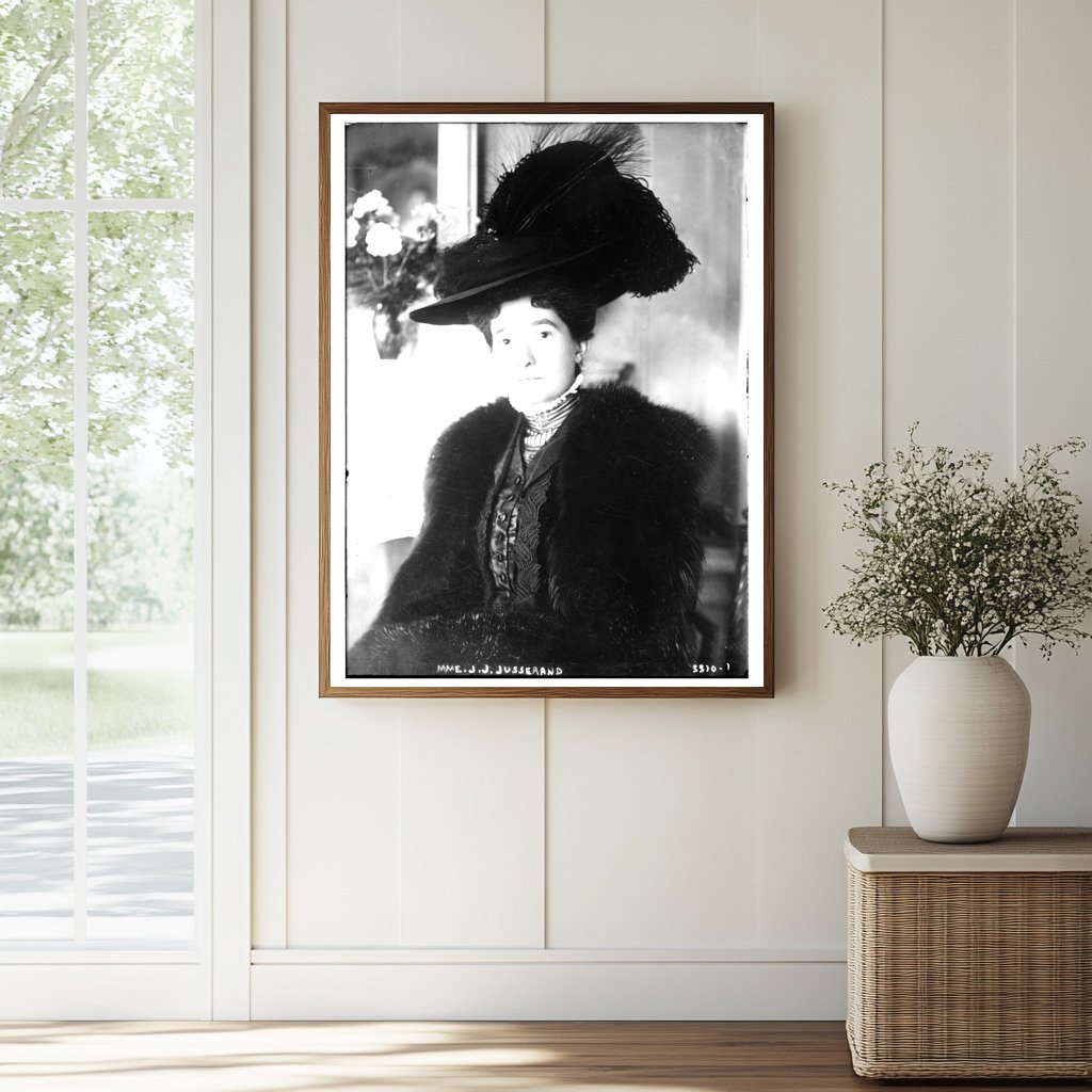 Historic Mme. J.J. Jusserand Print, Vintage Art