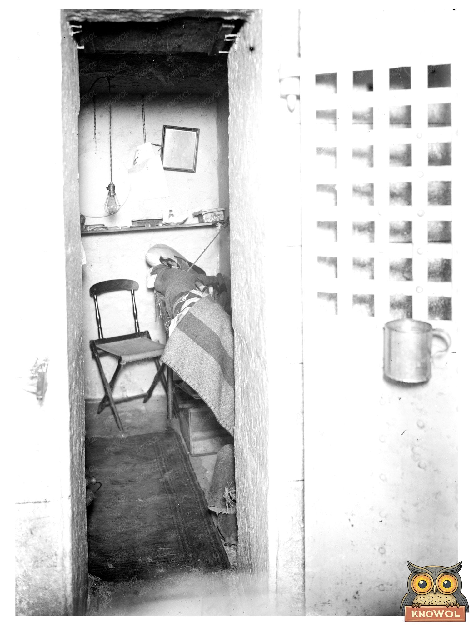 Historic Sing Sing -- prison cell Print, Vintage Art