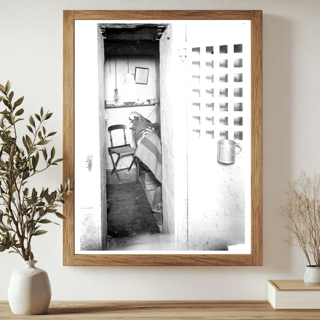 Historic Sing Sing -- prison cell Print, Vintage Art
