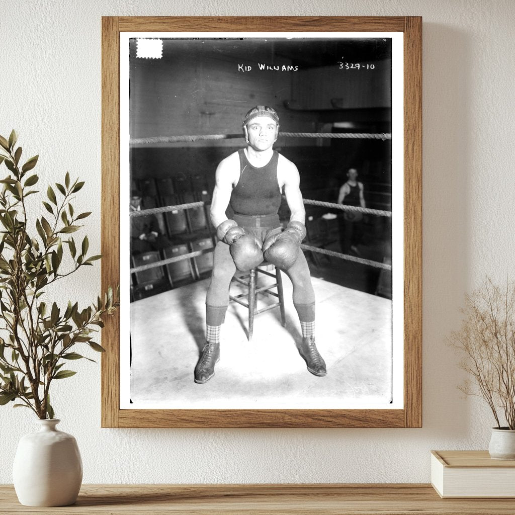 Historic Kid Williams Print, Vintage Art