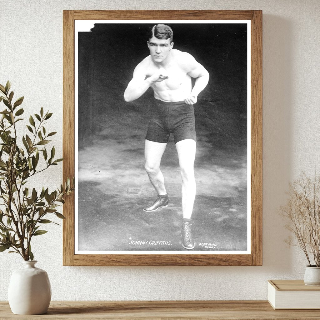 Historic Johnny Griffiths Print, Vintage Art