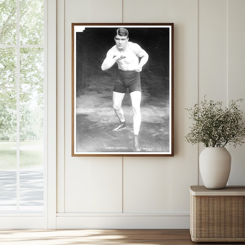 Historic Johnny Griffiths Print, Vintage Art