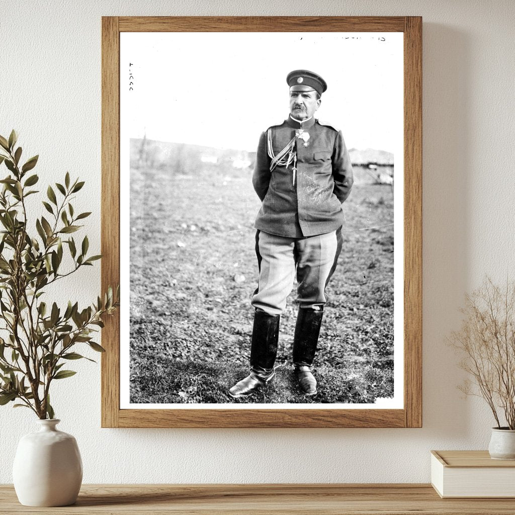 Historic Gen. Radko Dimitrieff, Tchataldja Print, Vintage Art