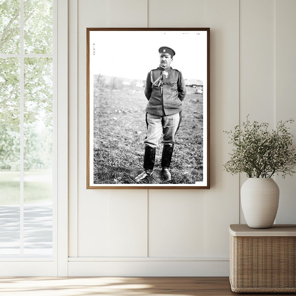 Historic Gen. Radko Dimitrieff, Tchataldja Print, Vintage Art