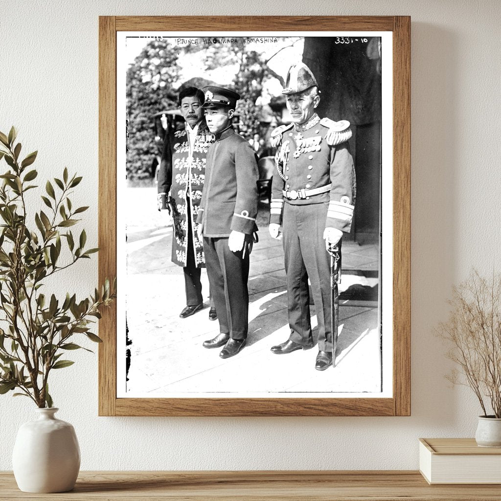 Historic Prince Hagimara Yamashina Print, Vintage Art