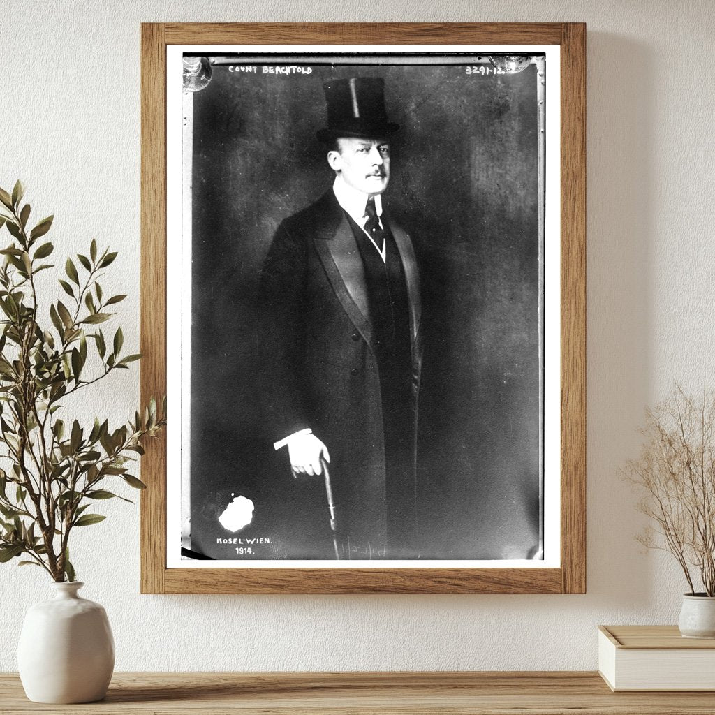 Historic Count Berchtold Print, Vintage Art