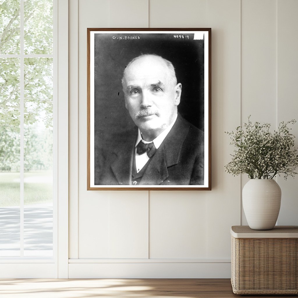 Historic G.N. Barnes Print, Vintage Art